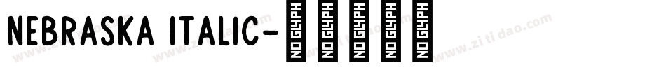 Nebraska Italic字体转换